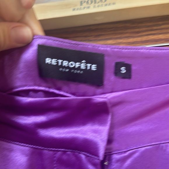 Retrofete Andre Pant in Orchid Purple size S - Picture 7 of 12